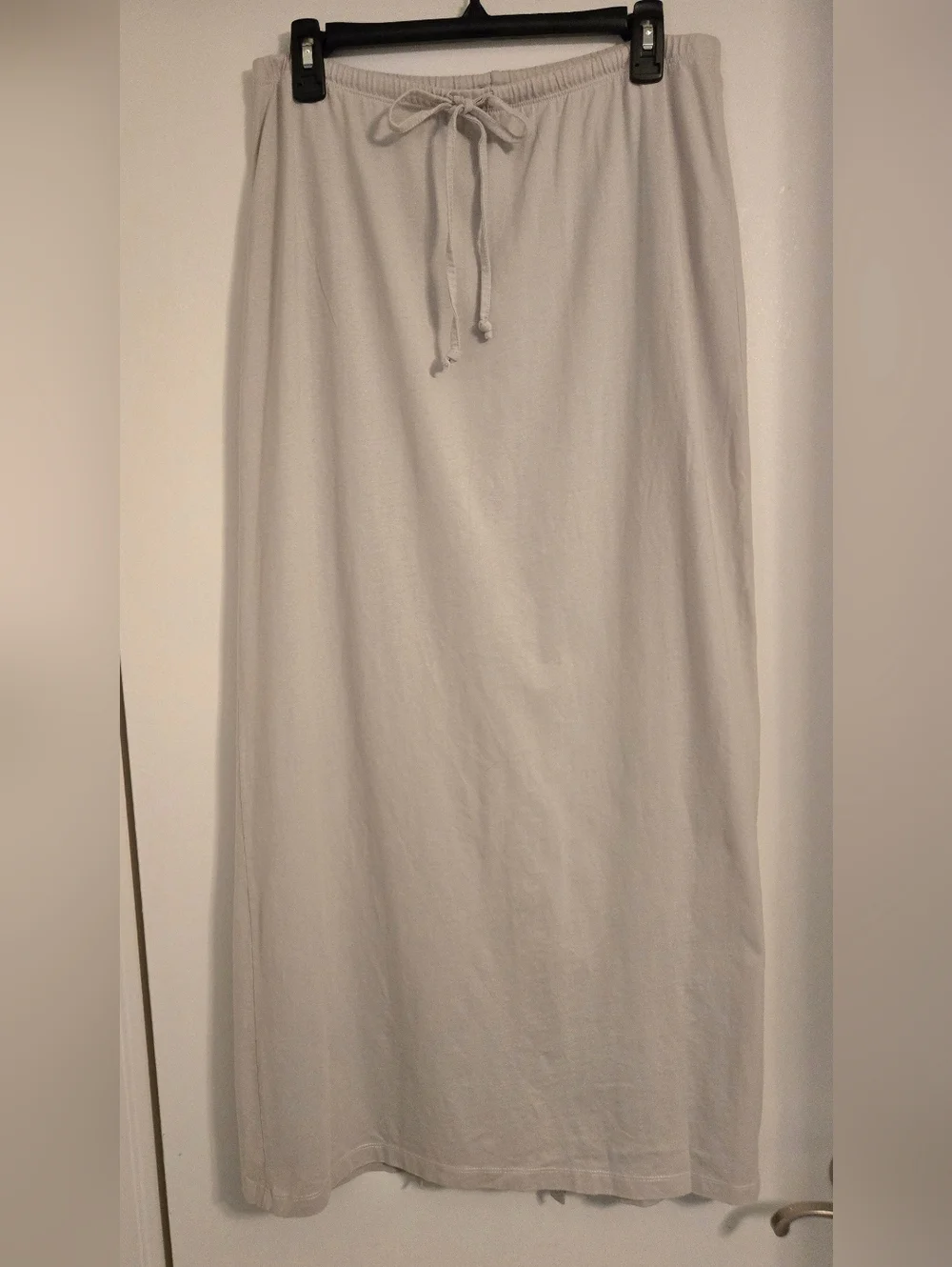 Zara Linen Blend Drawstring Maxi Skirt With Back Slit - Picture 3 of 6